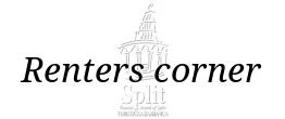 Renters corner